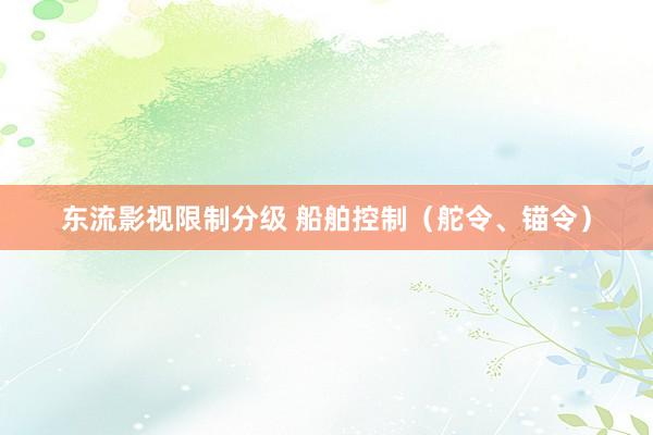 东流影视限制分级 船舶控制(舵令、锚令)