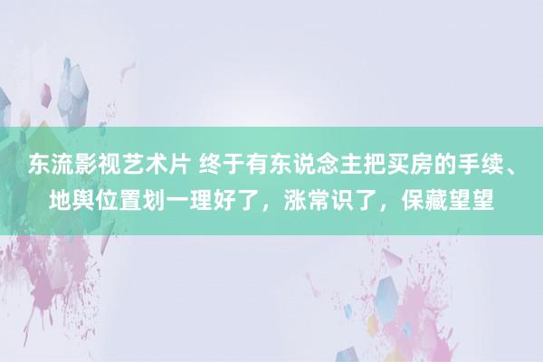 东流影视艺术片 终于有东说念主把买房的手续、地舆位置划一理好了，涨常识了，保藏望望