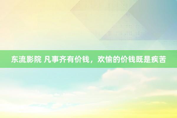 东流影院 凡事齐有价钱，欢愉的价钱既是疾苦