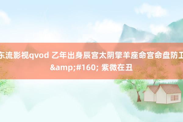 东流影视qvod 乙年出身辰宫太阴擎羊座命宫命盘防卫&#160; 紫微在丑