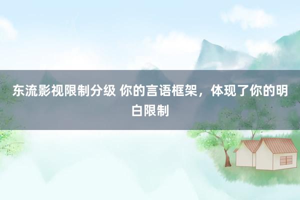 东流影视限制分级 你的言语框架，体现了你的明白限制